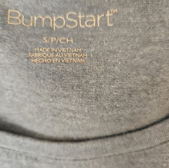 BumpStart Maternity Tee Bundle Gray And Black Short Sleeve Tee - Picture 5 of 7